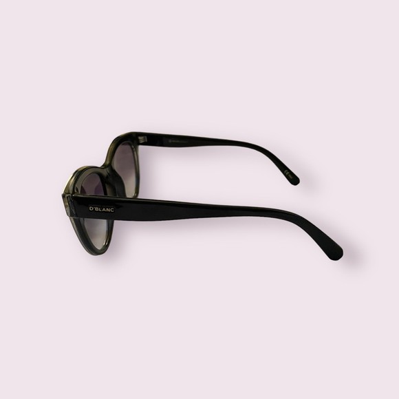D'Blanc Felicity Black Crystal Gloss Grey Gradient Sunglasses - Picture 3 of 6